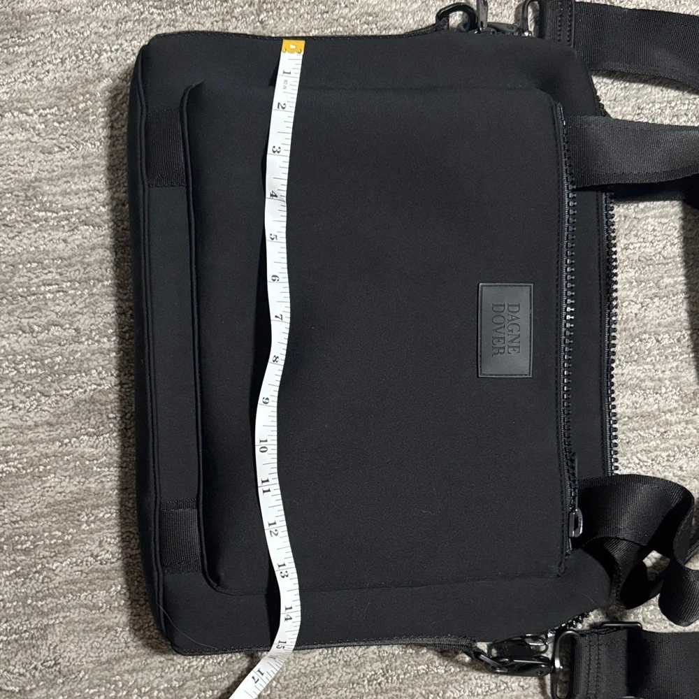 Dagne Dover Black Crossbody Laptop Bag